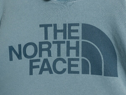 ノースフェイス プリント スウェット フード パーカー メンズ М The North Face 裏起毛 プルオーバー トレーナー アウトドア ライトブルー