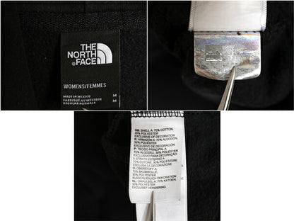 ノースフェイス プリント スウェット フード パーカー レディース М The North Face アウトドア トレーナー プルオーバー 裏起毛 ブラック