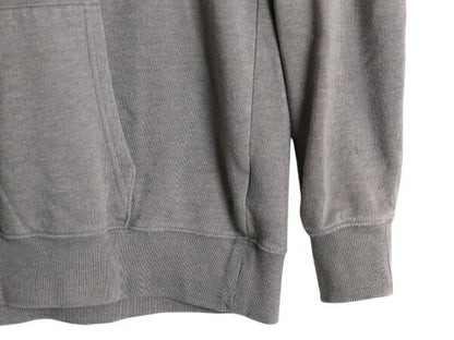 ノースフェイス プリント スウェット フード パーカー レディース L 古着 The North Face プルオーバー トレーナー 裏起毛 アウトドア 灰