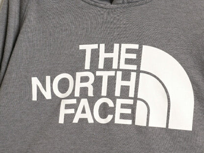 ノースフェイス プリント スウェット フード パーカー レディース L 古着 The North Face プルオーバー トレーナー 裏起毛 アウトドア 灰