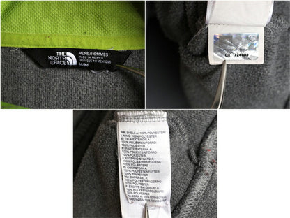 ノースフェイス プリント フード パーカー メンズ М / The North Face プルオーバー ストレッチ ジャージ 素材 アウトドア ツートン 灰 緑