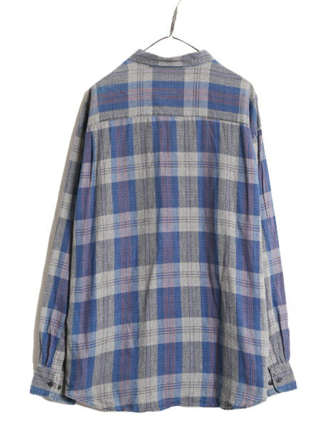 90s ドッカーズ リーバイス チェック 長袖 シャツ メンズ XL 古着 90年代 オールド LEVIS DOCKERS ポケット付き マルチカラー大きいサイズ