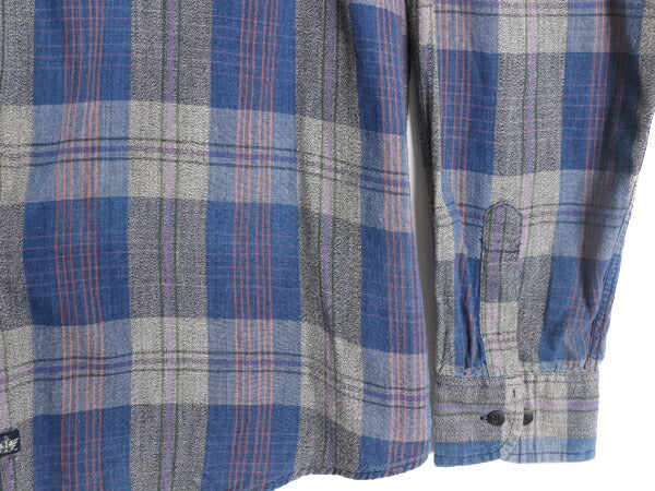 90s ドッカーズ リーバイス チェック 長袖 シャツ メンズ XL 古着 90年代 オールド LEVIS DOCKERS ポケット付き マルチカラー大きいサイズ