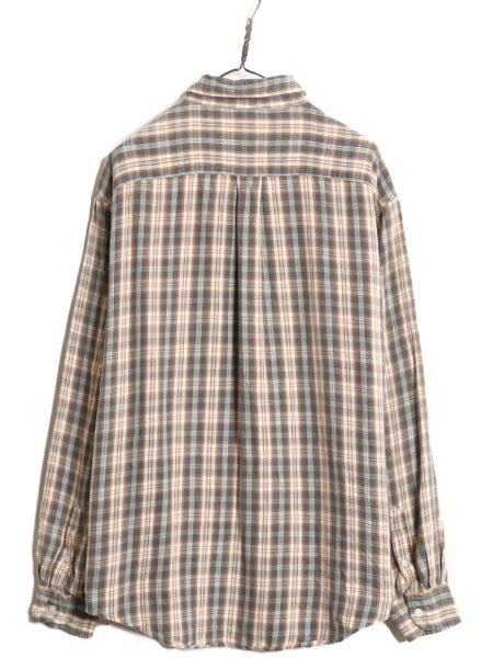 ラルフローレン チェック ボタンダウン フランネル シャツ レディース L 古着 ポロ POLO JEANS Co 長袖シャツ BD ネルシャツ マルチカラー
