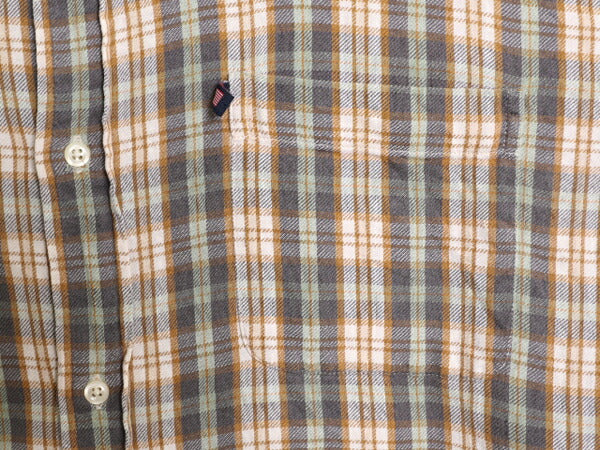 ラルフローレン チェック ボタンダウン フランネル シャツ レディース L 古着 ポロ POLO JEANS Co 長袖シャツ BD ネルシャツ マルチカラー