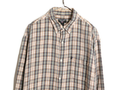 ラルフローレン チェック ボタンダウン フランネル シャツ レディース L 古着 ポロ POLO JEANS Co 長袖シャツ BD ネルシャツ マルチカラー