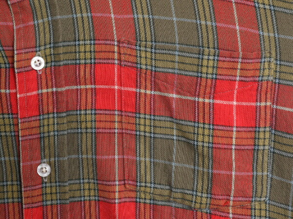 80s USA製 エルエルビーン チェック ボタンダウン フランネル シャツ メンズ M 古着 80年代 ヴィンテージ LLBean 長袖シャツ ネルシャツ BD
