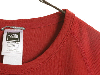 ノースフェイス ストレッチ 半袖 Tシャツ メンズ XL 古着 The North Face vaperwick アウトドア ベースレイヤー 大きいサイズ ワンポイント