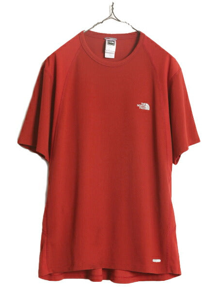 ノースフェイス ストレッチ 半袖 Tシャツ メンズ XL 古着 The North Face vaperwick アウトドア ベースレイヤー 大きいサイズ ワンポイント