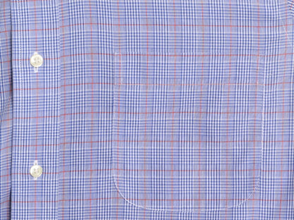 ブルックスブラザーズ チェック ボタンダウン 長袖 シャツ メンズ S 程 古着 Brooks Brothers ピマ コットン ノーアイロン スリム フィット