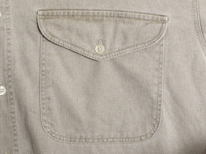 90s OLD GAP カラー デニム 長袖 ボタンダウン シャツ メンズ М / 90年代 オールド ギャップ ヘビーウェイト コットン 長袖シャツ 紺タグ