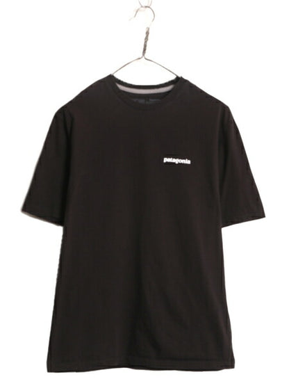 21年製 パタゴニア 両面 プリント 半袖 Tシャツ メンズ XS / 古着 Patagonia アウトドア フィッツロイ P-6 バックプリント ボックスロゴ 黒