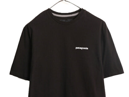 21年製 パタゴニア 両面 プリント 半袖 Tシャツ メンズ XS / 古着 Patagonia アウトドア フィッツロイ P-6 バックプリント ボックスロゴ 黒