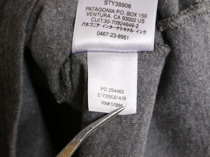 16年製 パタゴニア 両面 プリント 半袖 Tシャツ メンズ М / 古着 Patagonia アウトドア フィッツロイ P6 バックプリント ボックスロゴ 灰