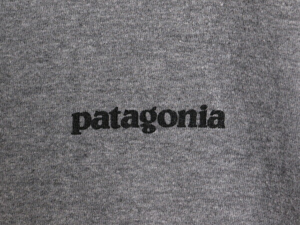 16年製 パタゴニア 両面 プリント 半袖 Tシャツ メンズ М / 古着 Patagonia アウトドア フィッツロイ P6 バックプリント ボックスロゴ 灰