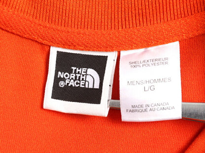 ノースフェイス 半袖 ポロシャツ メンズ L / The North Face アウトドア 半袖シャツ ストレッチ ワンポイント ボックス オレンジ ロゴ刺繍