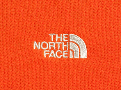 ノースフェイス 半袖 ポロシャツ メンズ L / The North Face アウトドア 半袖シャツ ストレッチ ワンポイント ボックス オレンジ ロゴ刺繍