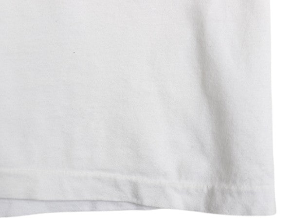90s USA製 ポロスポーツ ラルフローレン ポケット付き プリント 半袖 Tシャツ メンズ L / オールド 星条旗 ロゴ シングルステッチ ポケT 白