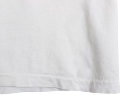 90s USA製 ポロスポーツ ラルフローレン ポケット付き プリント 半袖 Tシャツ メンズ L / オールド 星条旗 ロゴ シングルステッチ ポケT 白