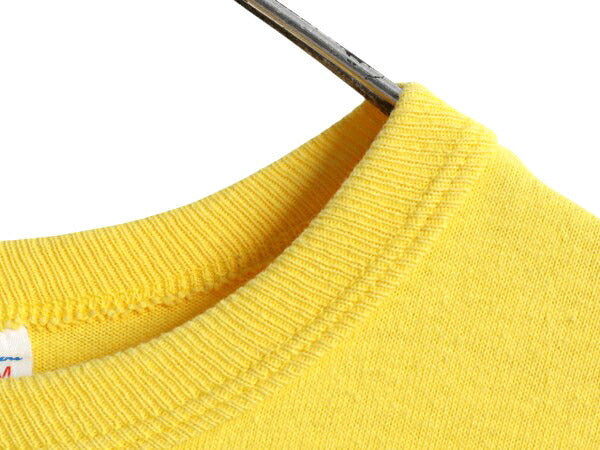 80s USA製 チャンピオン 半袖 Tシャツ メンズ М 小さめ S 程/ ヴィンテージ 100% コットン ワンポイント ヘビーウェイト スクリプト ロゴ