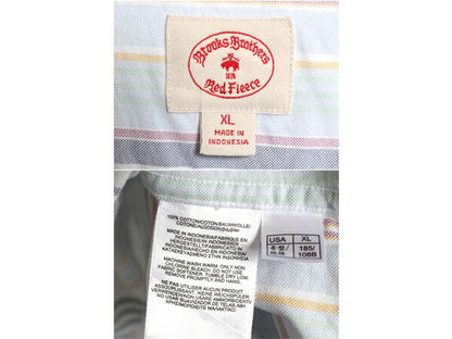 ブルックスブラザーズ ストライプ 3点留め 長袖 ボタンダウン シャツ メンズ XL / 長袖シャツ オックスフォード マルチカラー ワンポイント