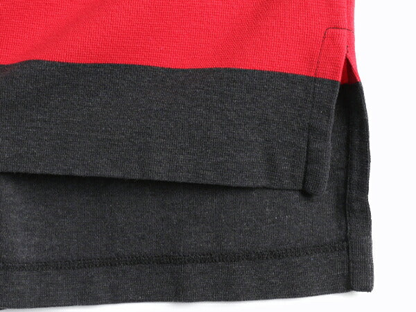 90s ■ ポロスポーツ ラルフローレン ボーダー 半袖 ポロシャツ メンズ M / 90年代 オールド POLO SPORT ポロ 半袖シャツ 2トーン 星条旗