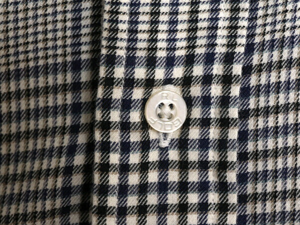 90s ラルフローレン ゴルフ チェック 長袖 ボタンダウン シャツ メンズ L / 90年代 オールド POLO GOLF TILDEN ポロ コットン ワンポイント