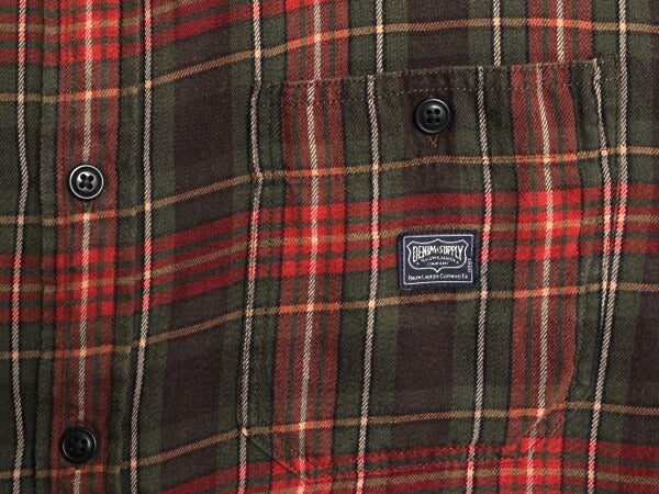 デニム&サプライ ラルフローレン チェック 長袖 シャツ メンズ L ポロ DENIM&SUPPLY コットン マチ付き ヴィンテージ モデル マルチカラー