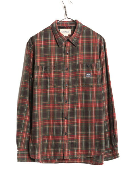 デニム&サプライ ラルフローレン チェック 長袖 シャツ メンズ L ポロ DENIM&SUPPLY コットン マチ付き ヴィンテージ モデル マルチカラー