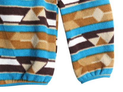 パタゴニア 総柄 ライトウェイト シンチラ スナップT レディース М 古着 14年製 PATAGONIA ネイティブ フリース プルオーバー ジャケット