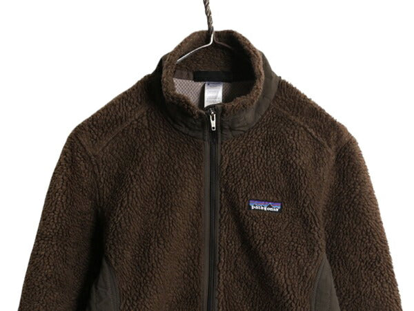パタゴニア クラシック レトロX ジャケット レディース М 古着 12年製 Patagonia フルジップ アウトドア フリース パイル 廃盤 ブラウン