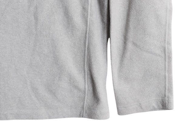 ノースフェイス 長袖 フリース Tシャツ メンズ L ロンT ハイネック ハーフジップ プルオーバー アウトドア 薄手 ツートン ワンポイント 灰