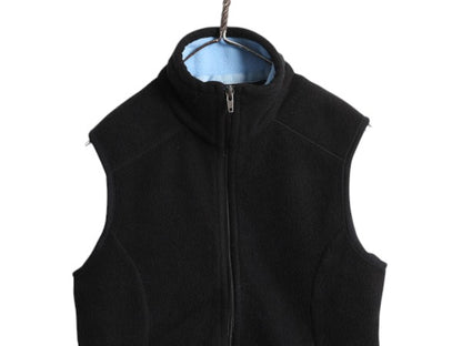パタゴニア シンチラ フリース ベスト レディース XS / 古着 06年製 Patagonia アウトドア フルジップ 重ね着 前開き ハイネック ブラック