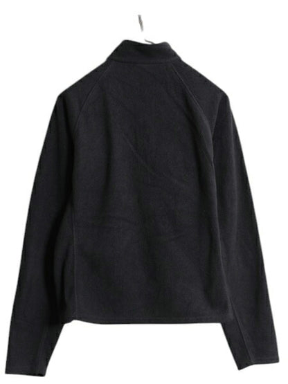 00s パタゴニア キャプリーン ハーフジップ 長袖 フリース Tシャツ レディース L / 古着 04年製 オールド PATAGONIA ハイネック ロンT 濃灰