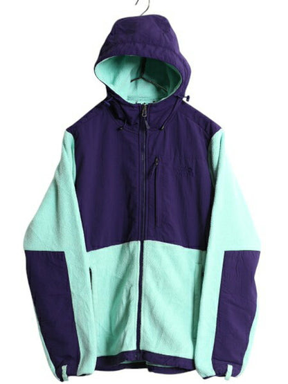 ノースフェイス フード付き デナリ ジャケット レディース L 古着 The North Face DENALI フリース ナイロン パーカー フルジップ ブルゾン