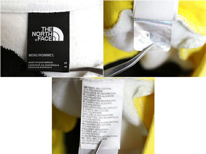 ノースフェイス ロゴ 切替 スウェット フード パーカー メンズ М 古着 The North Face プルオーバー トレーナー アウトドア ワンポイント