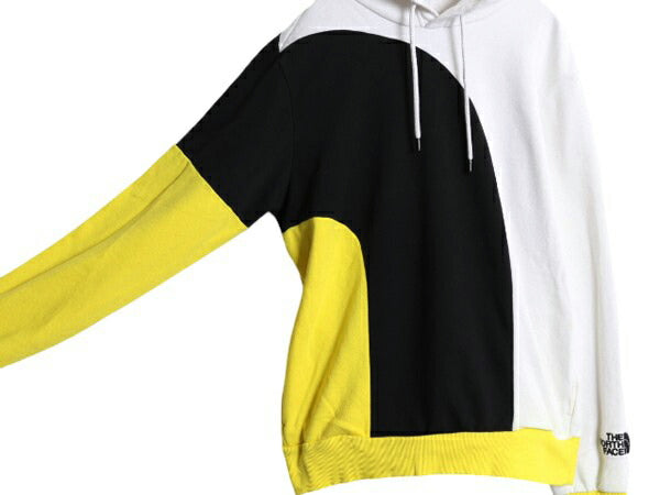 ノースフェイス ロゴ 切替 スウェット フード パーカー メンズ М 古着 The North Face プルオーバー トレーナー アウトドア ワンポイント