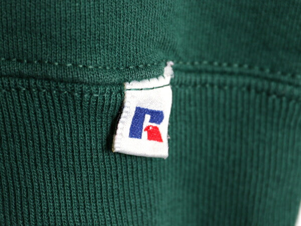 90s USA製 ラッセル 無地 スウェット メンズ レディース L 古着 90年代 オールド RUSSELL トレーナー 前V クルーネック スエット ツートン