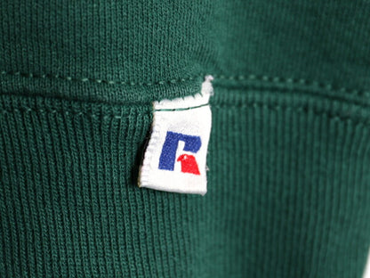 90s USA製 ラッセル 無地 スウェット メンズ レディース L 古着 90年代 オールド RUSSELL トレーナー 前V クルーネック スエット ツートン
