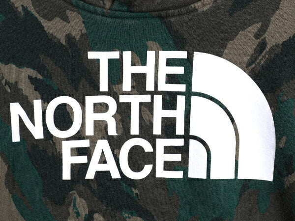 ノースフェイス 迷彩 総柄 ロゴ プリント スウェット フード パーカー キッズ L レディース XS 程/ 古着 The North Face 裏起毛 トレーナー