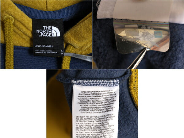 ノースフェイス スウェット フード パーカー メンズ L 古着 The North Face 裏起毛 トレーナー プルオーバー クレイジー 3色 ワンポイント