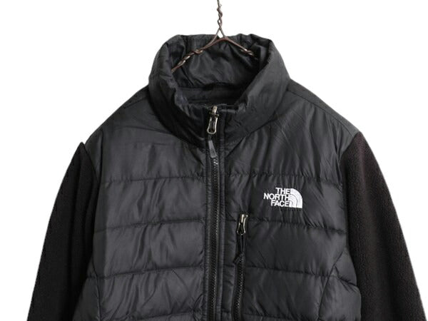 US企画 ノースフェイス デナリ ダウン ジャケット レディース S / The North Face DENALI DOWN 550フィル フリース ナイロン ブルゾン 黒