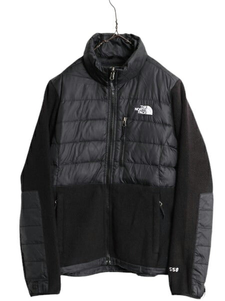 US企画 ノースフェイス デナリ ダウン ジャケット レディース S / The North Face DENALI DOWN 550フィル フリース ナイロン ブルゾン 黒