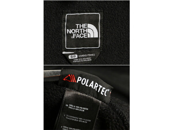 ノースフェイス デナリ ジャケット レディース S 古着 The North Face DENALI アウトドア フリース ナイロン ブルゾン ブラック フルジップ