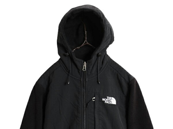 ノースフェイス フード付き デナリ ジャケット レディース S The North Face Denali フリース パーカー フルジップ アウトドア ブルゾン 黒