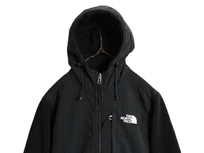 ノースフェイス フード付き デナリ ジャケット レディース S The North Face Denali フリース パーカー フルジップ アウトドア ブルゾン 黒