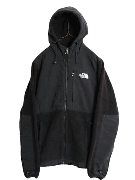 ノースフェイス フード付き デナリ ジャケット レディース S The North Face Denali フリース パーカー フルジップ アウトドア ブルゾン 黒