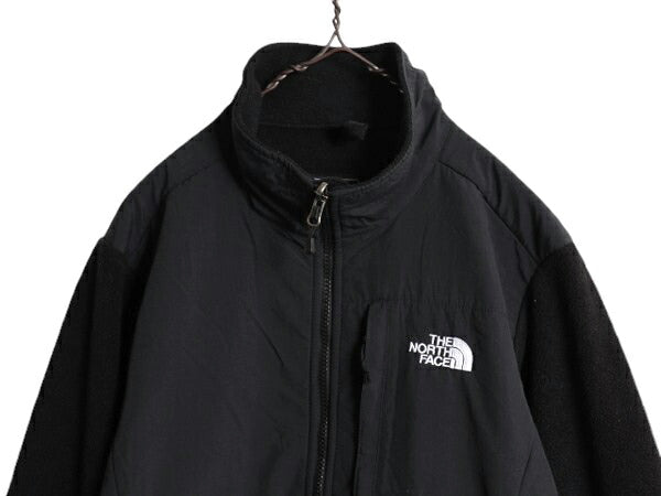 ノースフェイス デナリ ジャケット レディース L 古着 The North Face DENALI アウトドア フリース ナイロン ブルゾン フルジップ ブラック
