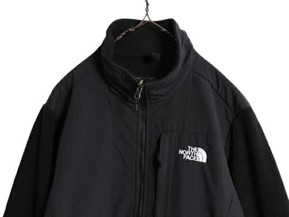 ノースフェイス デナリ ジャケット レディース L 古着 The North Face DENALI アウトドア フリース ナイロン ブルゾン フルジップ ブラック
