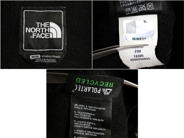 ノースフェイス フード付き デナリ ジャケット レディース M The North Face Denali 黒 フリース パーカー フルジップ アウトドア ブルゾン